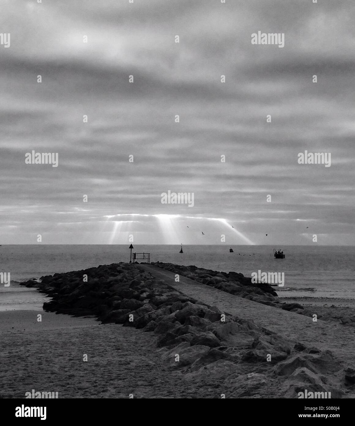 Stormy sky over the sea Stock Photo - Alamy