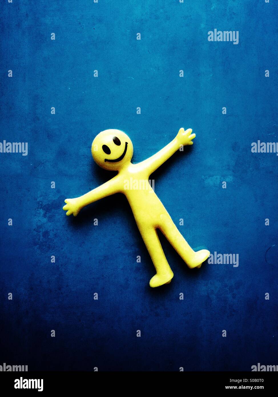 Smiley face rubber toy Stock Photo