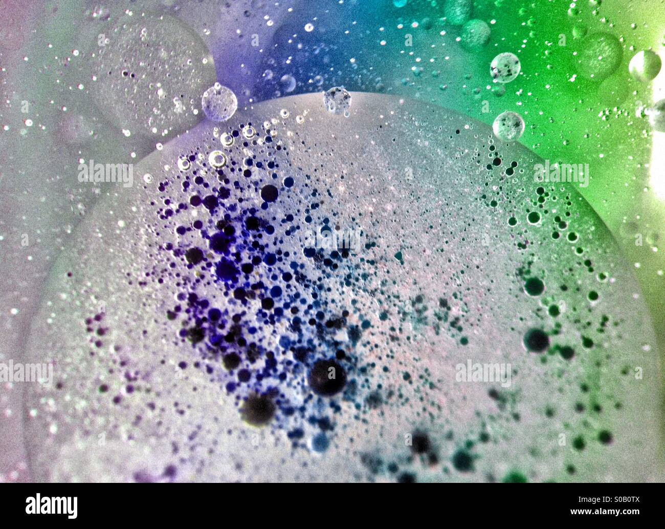 Oil and water - Smartphone Captured Stock Image