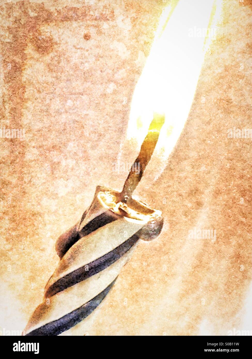 Birthday candle - Smartphone Captured Stock Image