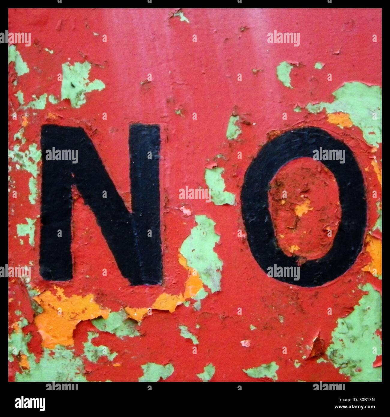 Angry rejection! - Smartphone Captured Stock Image