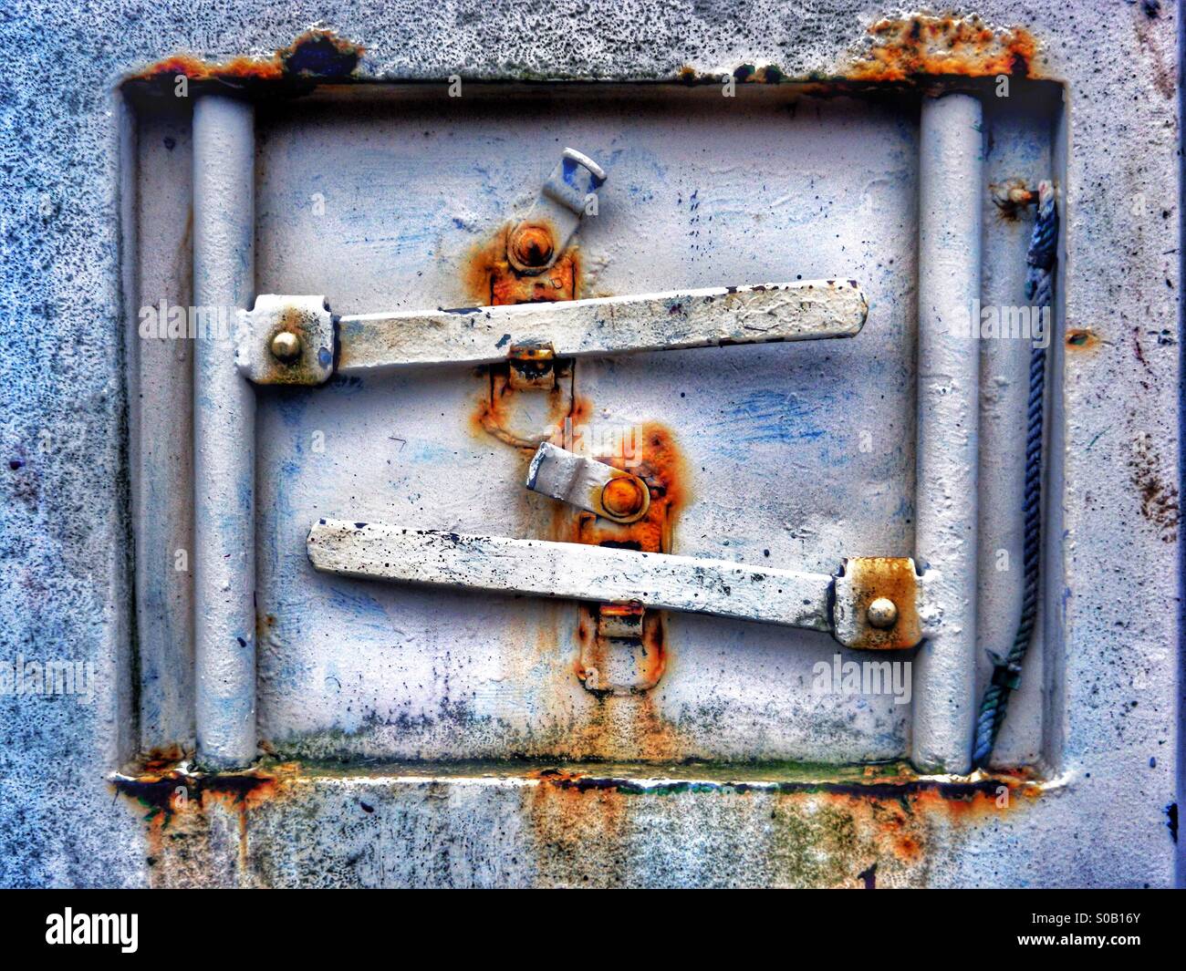Two locking levers - Smartphone Captured Stock Image