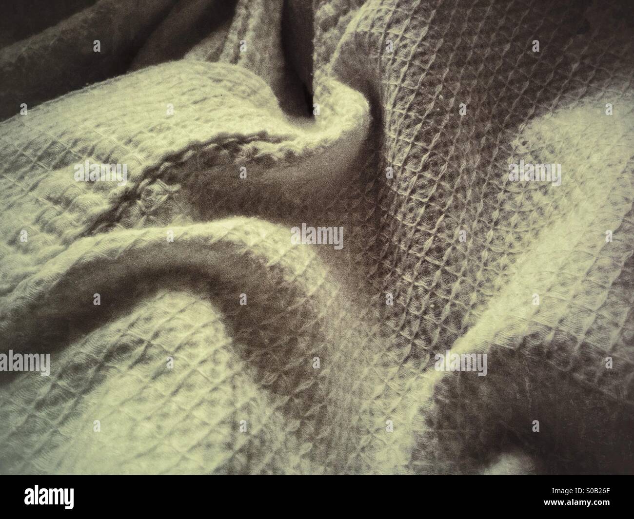 Waffle weave robe at fancy hotel closeup Stock Photo Alamy