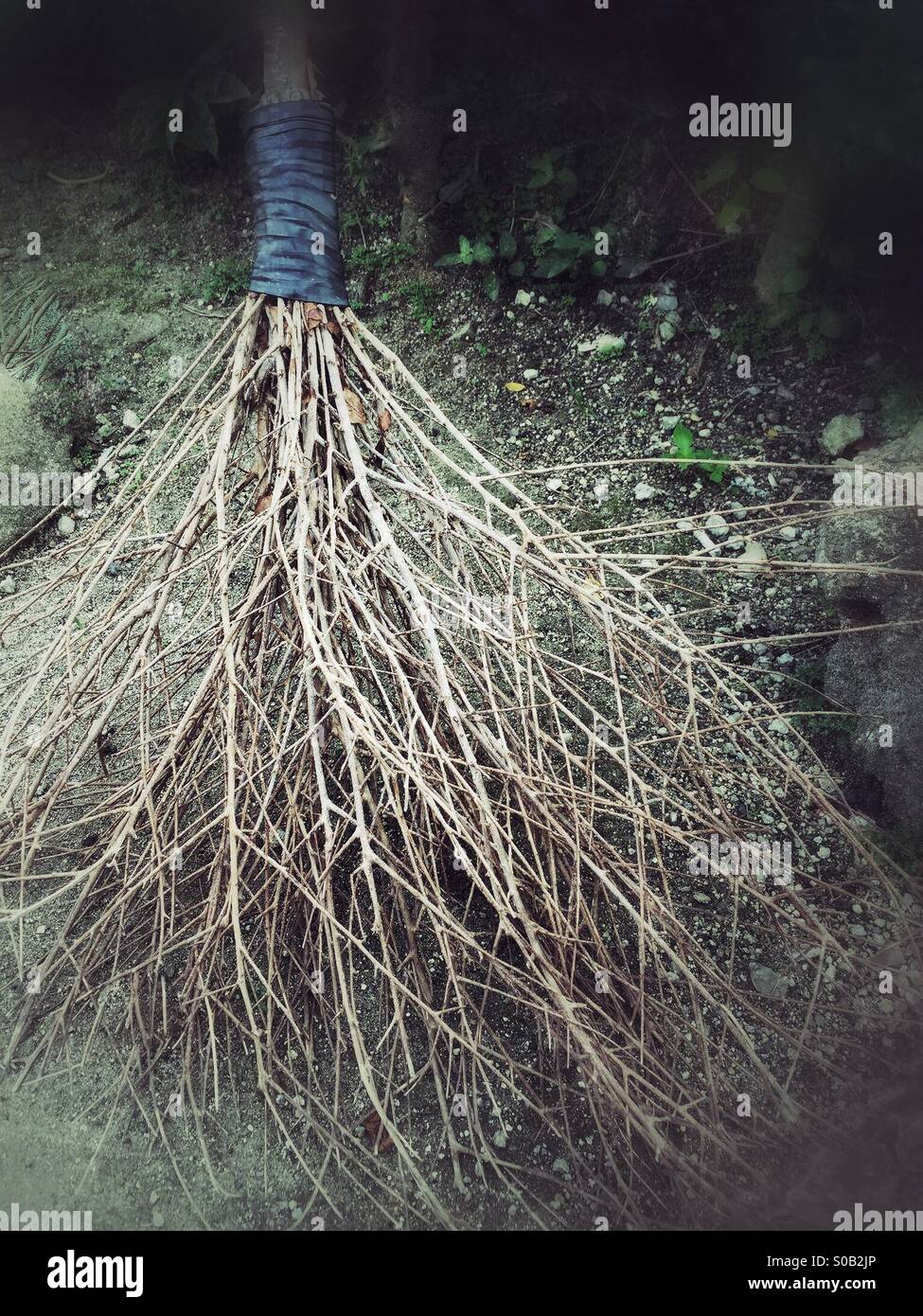 Old and New Tech - Smartphone Captured Stock Image