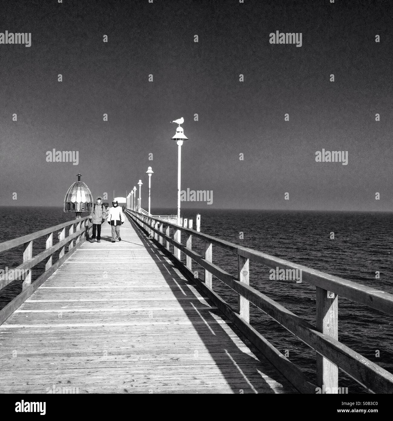 Zinnowitz pier Usedom Germany Stock Photo Alamy