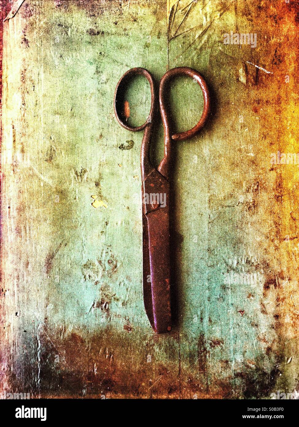 Old rusty scissors Stock Photo Alamy