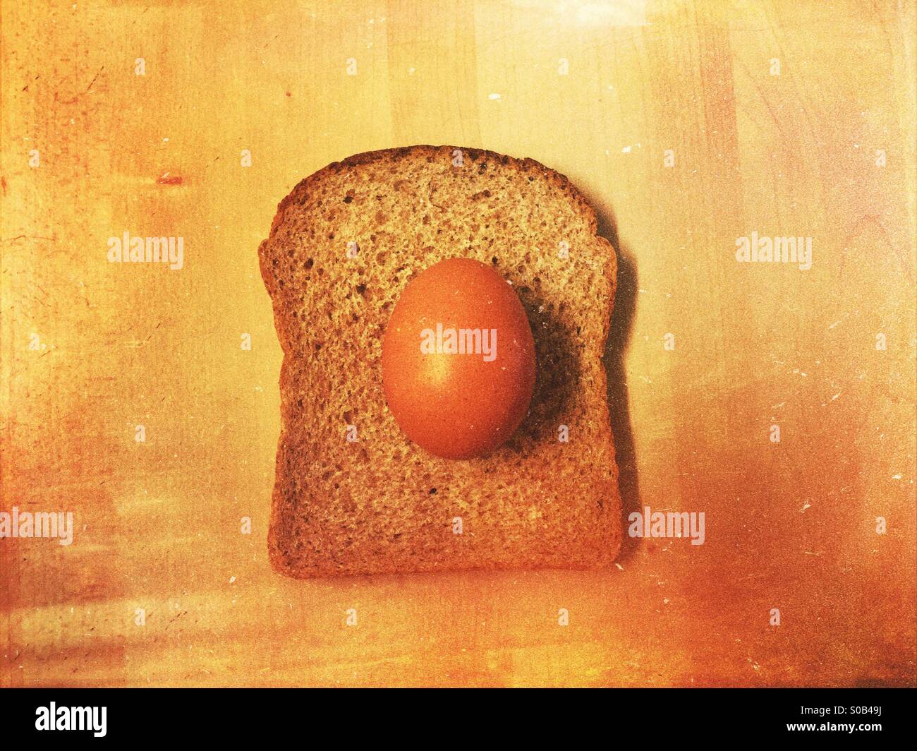 Egg on a toast Stock Photo - Alamy