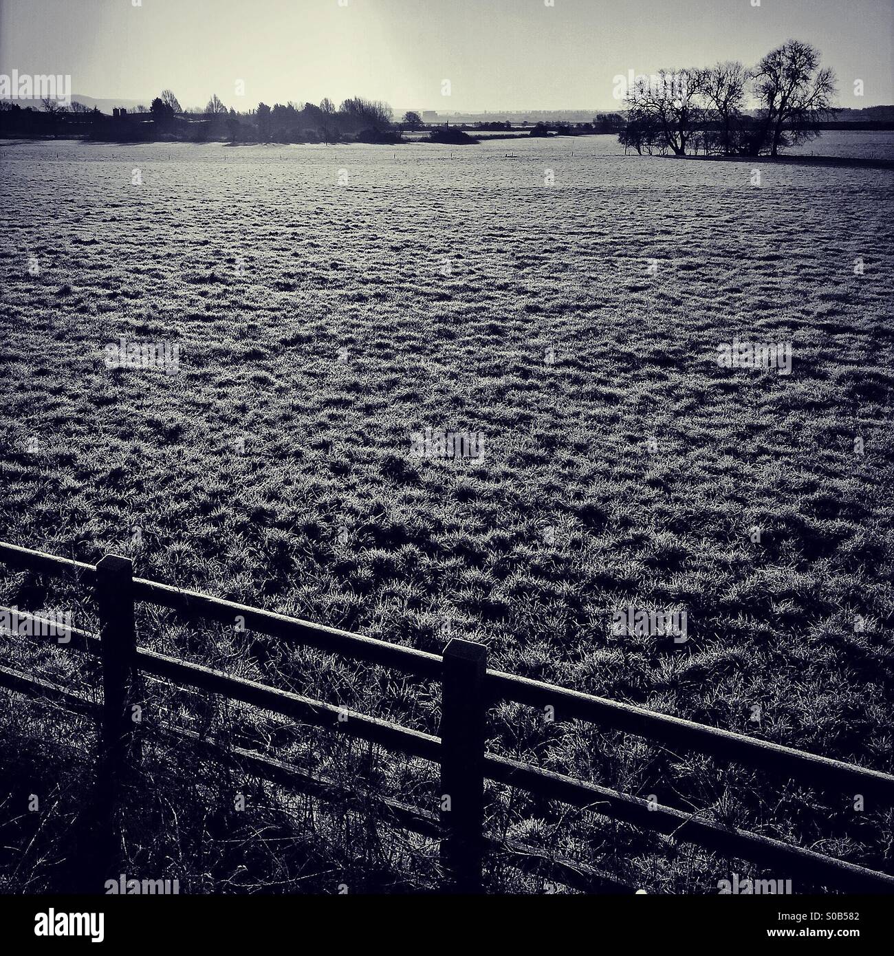 Black and white landscape Stock Photo - Alamy