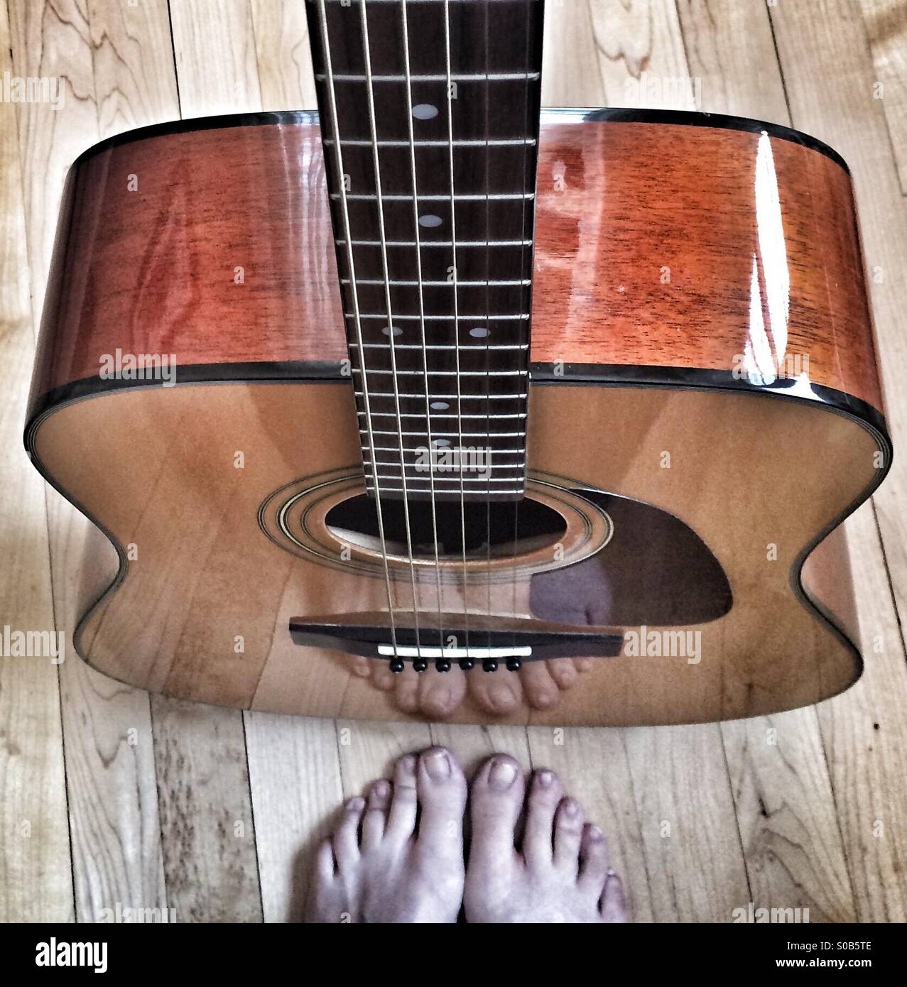 Guitar Neck Strings Frets Stock Photos & Guitar Neck Strings Frets