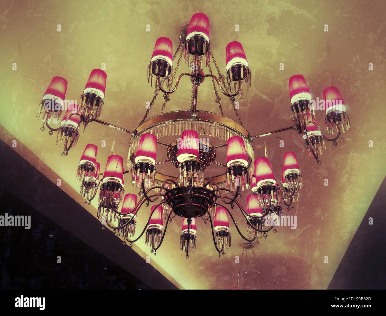 Hotel Chandelier Stock Photo - Alamy
