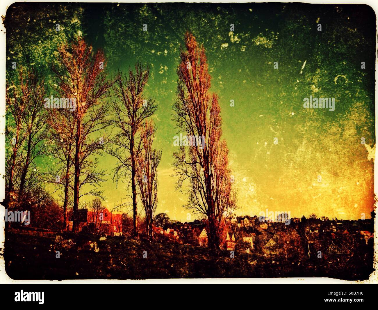 Aerial view of Harrow from Churchfields park, HarrowontheHill, North