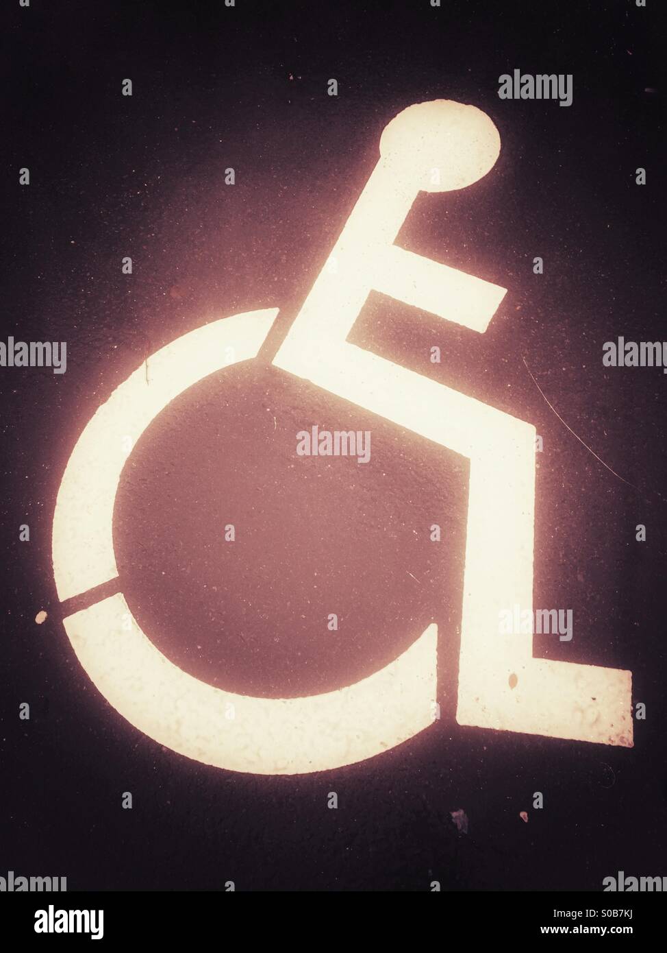 Disabled wheelchair pavement hi-res stock photography and images - Alamy