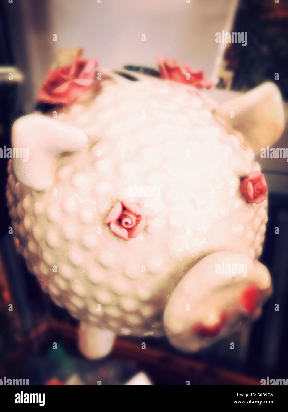 Vintage piggy bank - Smartphone Captured Stock Image