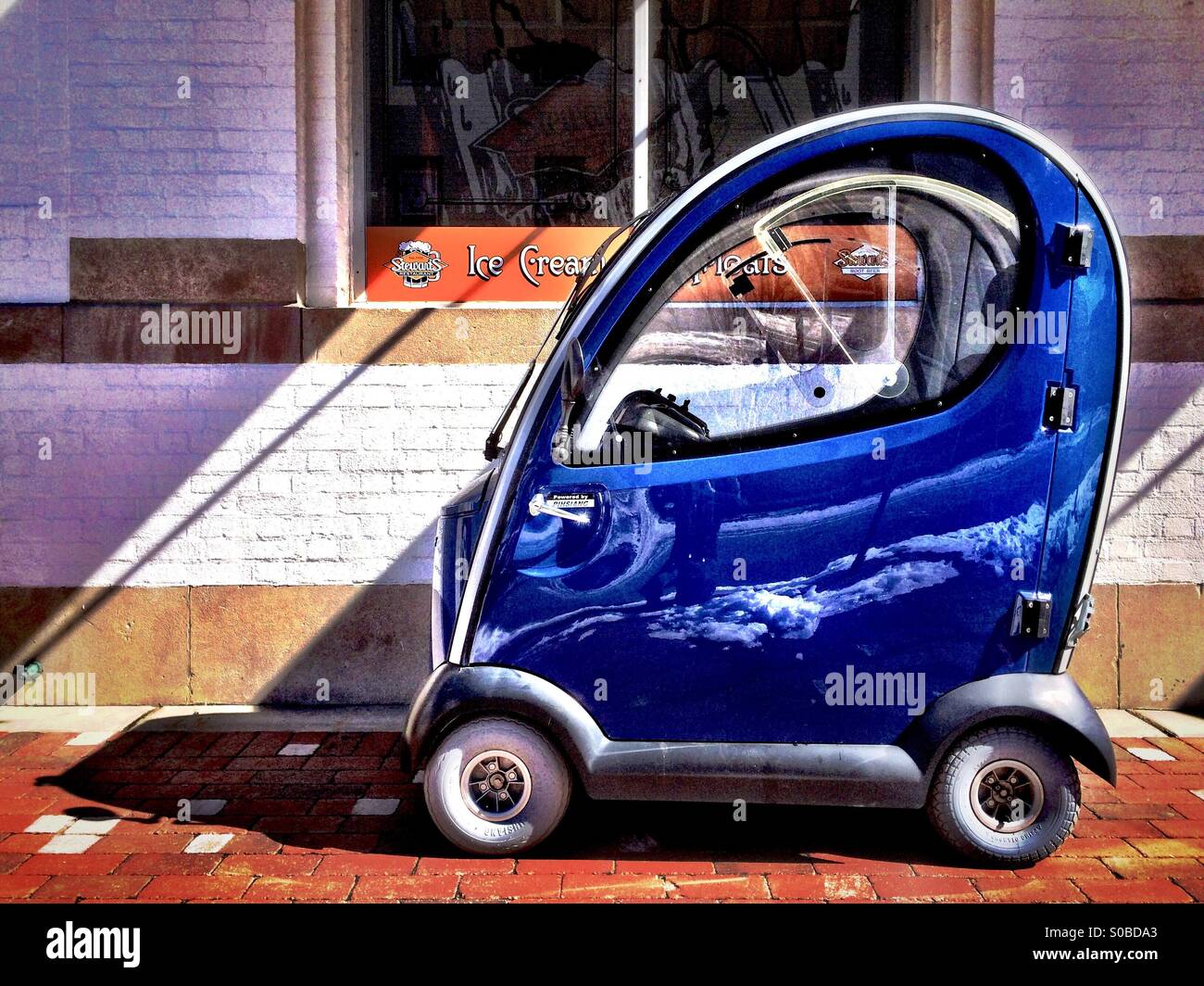 Tiny car , Cape May, New Jersey - Smartphone Captured Stock Image