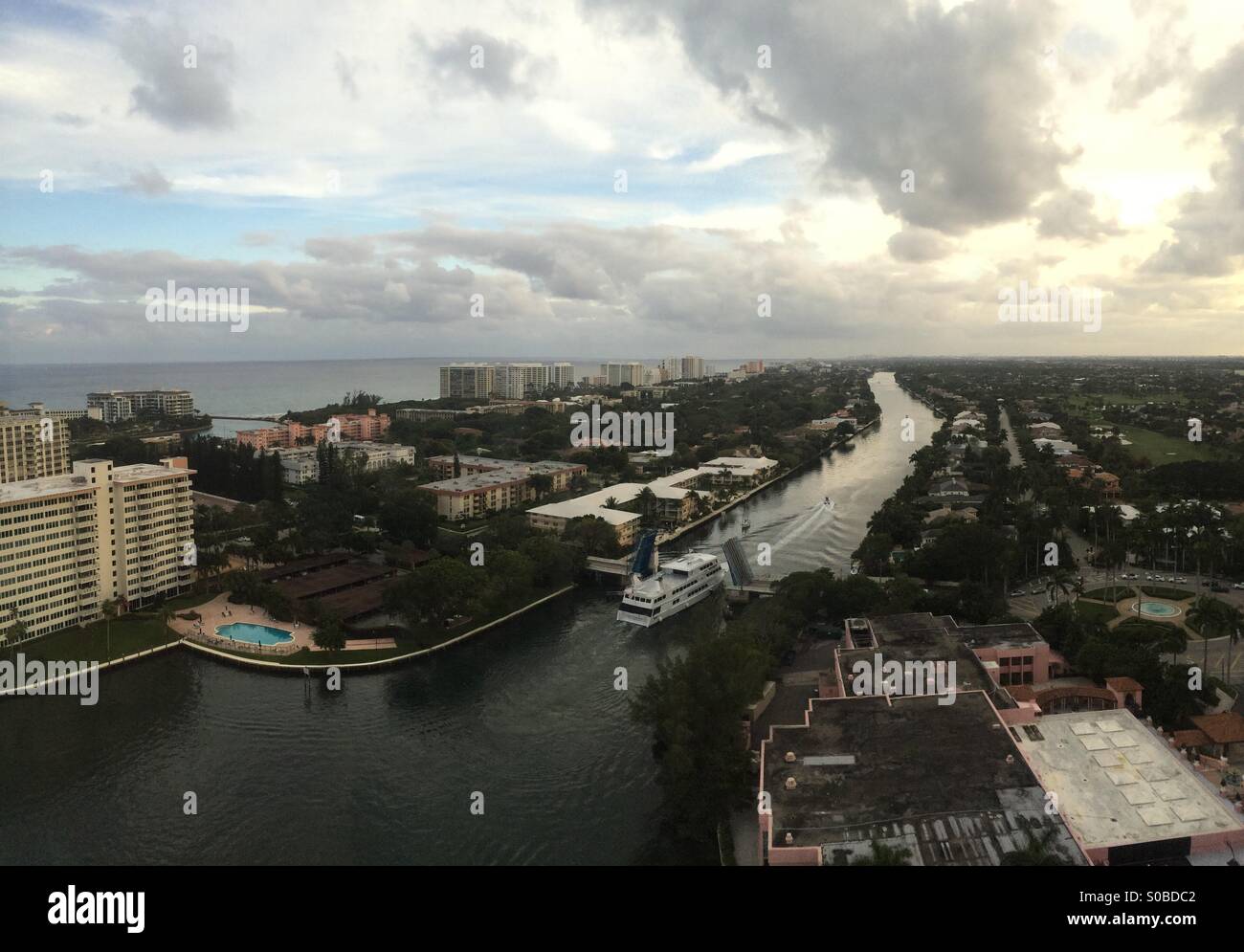 Boca Raton, Florida from above Stock Photo