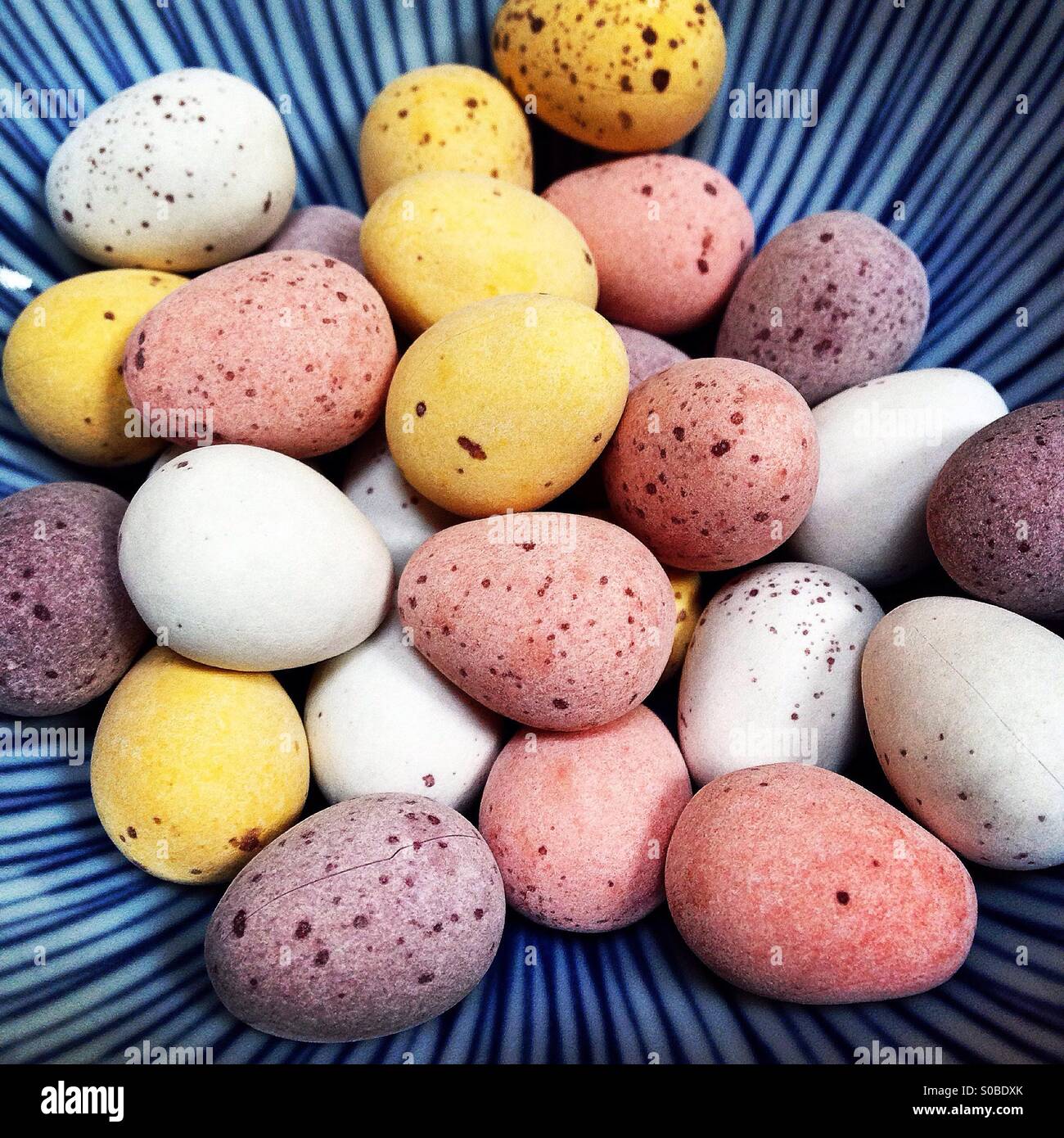 Mini Chocolate Eggs - Smartphone Captured Stock Image