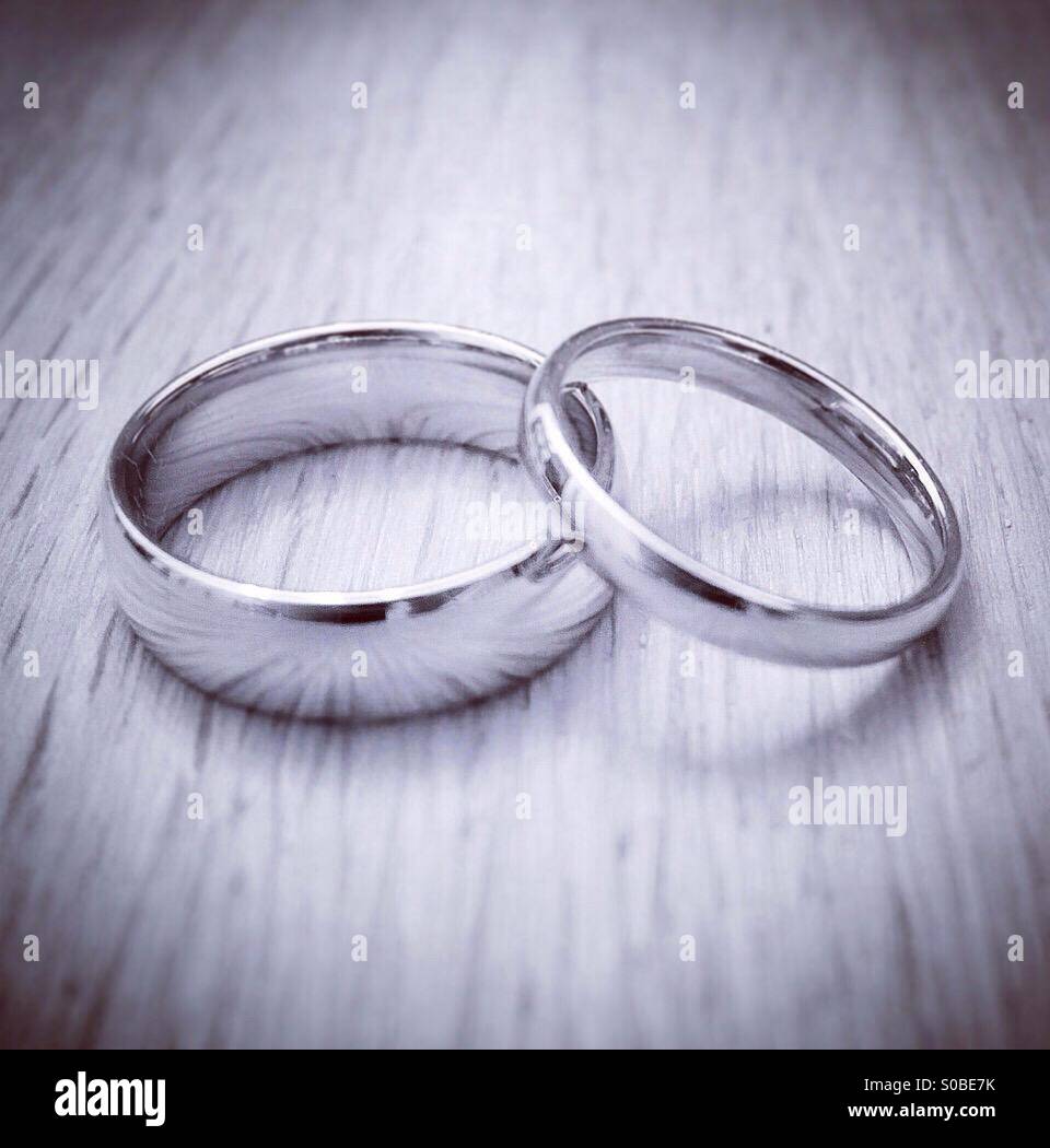 Wedding Rings Stock Photo