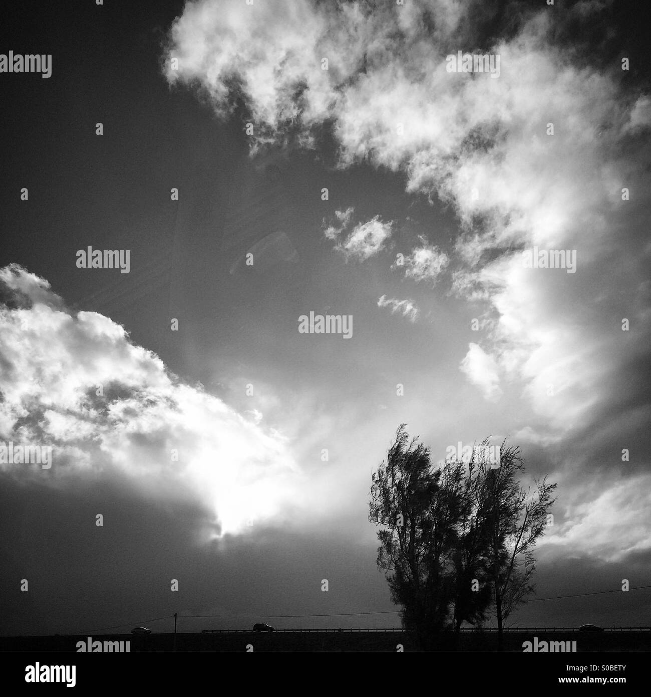 Sky clear Black and White Stock Photos & Images - Alamy