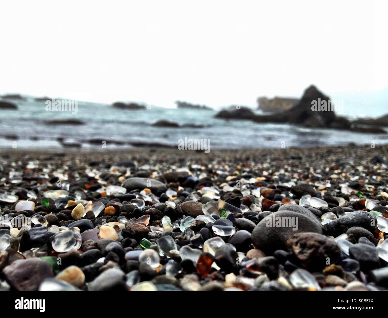 Glass Beach in Fort Bragg, Ca Stock Photo Alamy