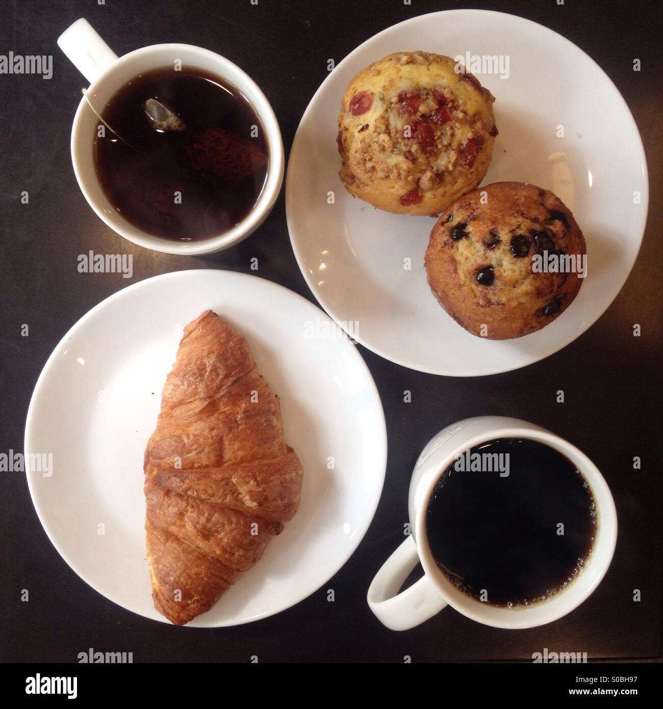 Pastry and coffee - Smartphone Captured Stock Image