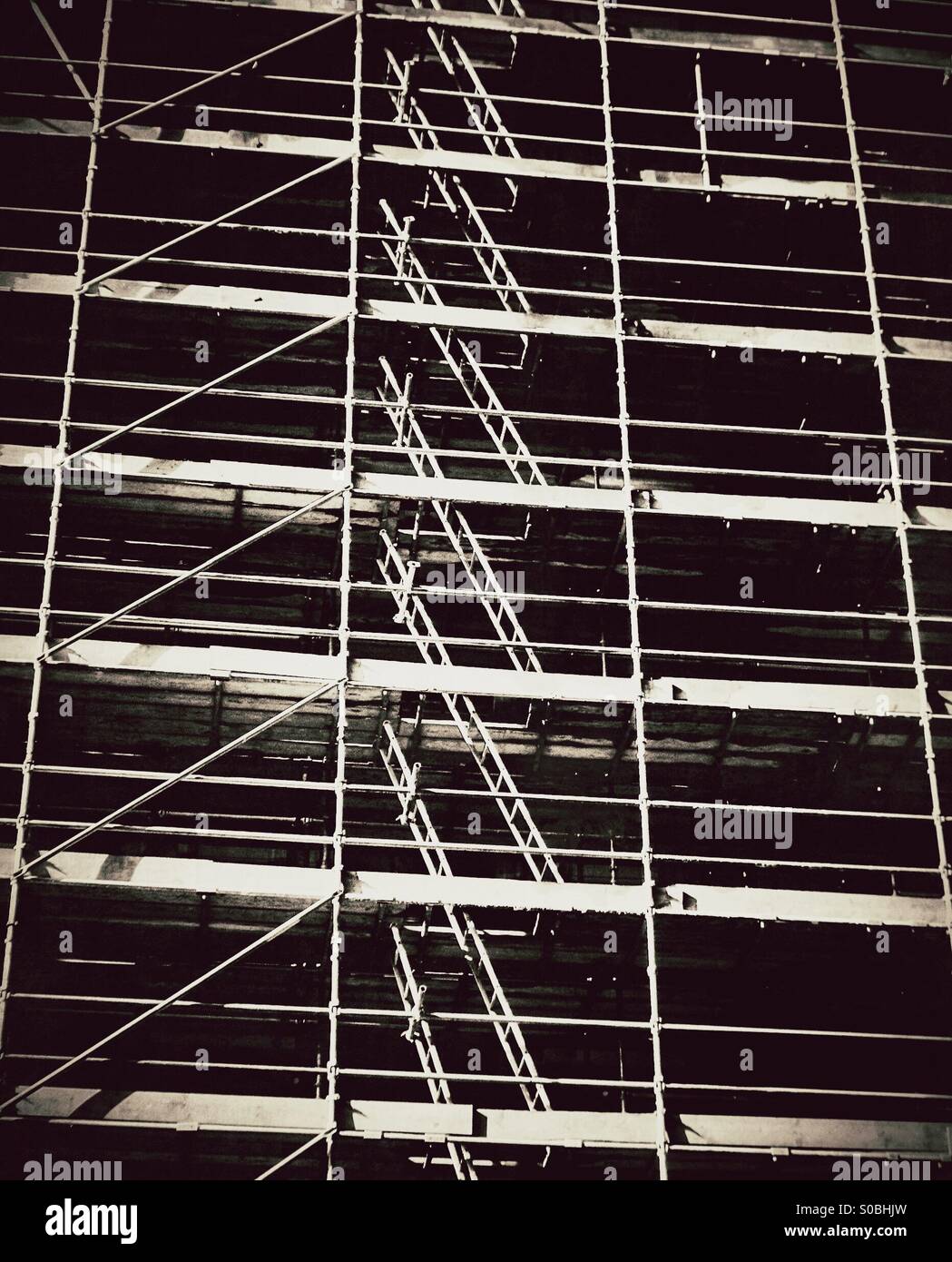Ladders to the top - Smartphone Captured Stock Image