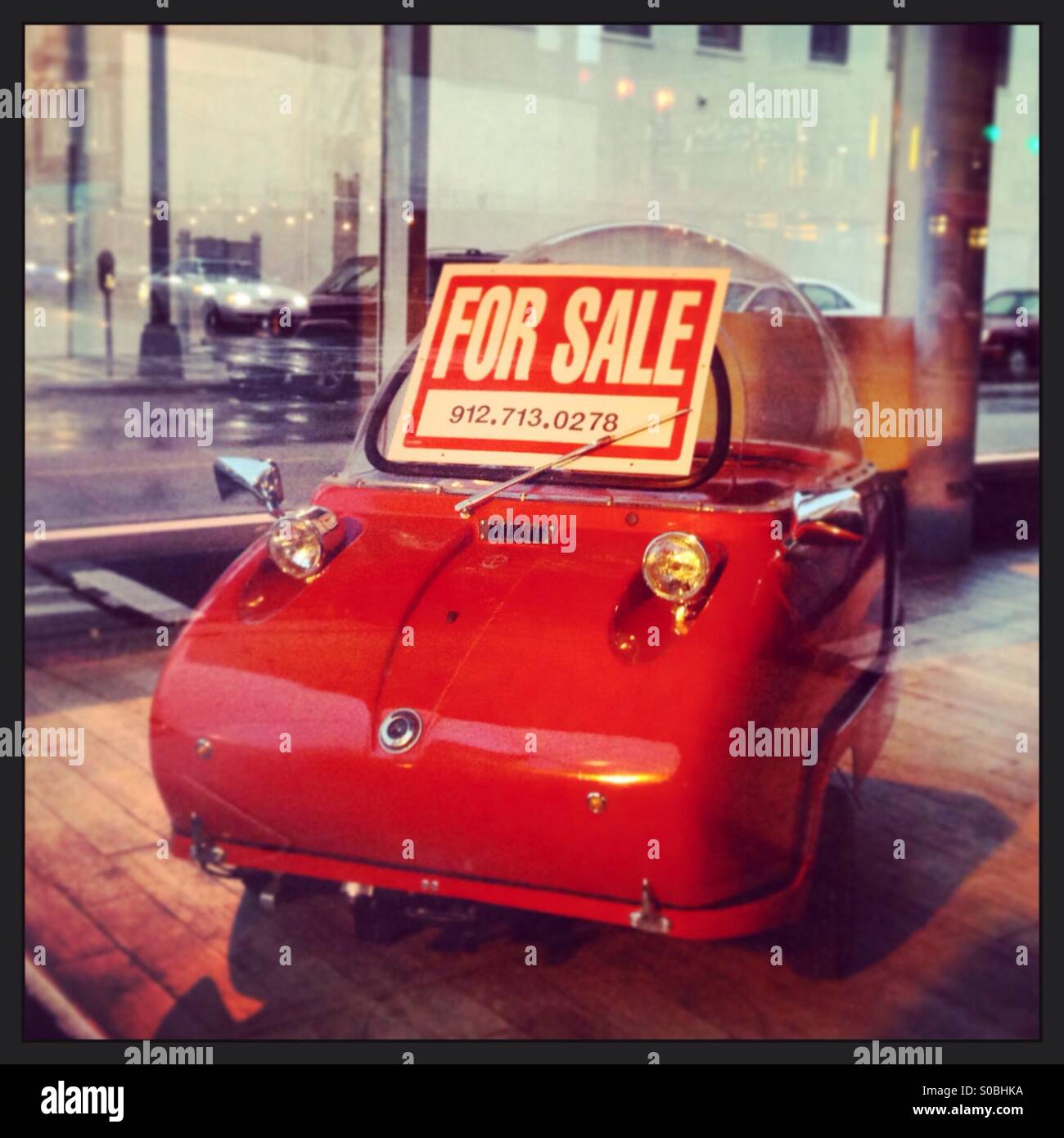 Tiny car for sale Stock Photo Alamy