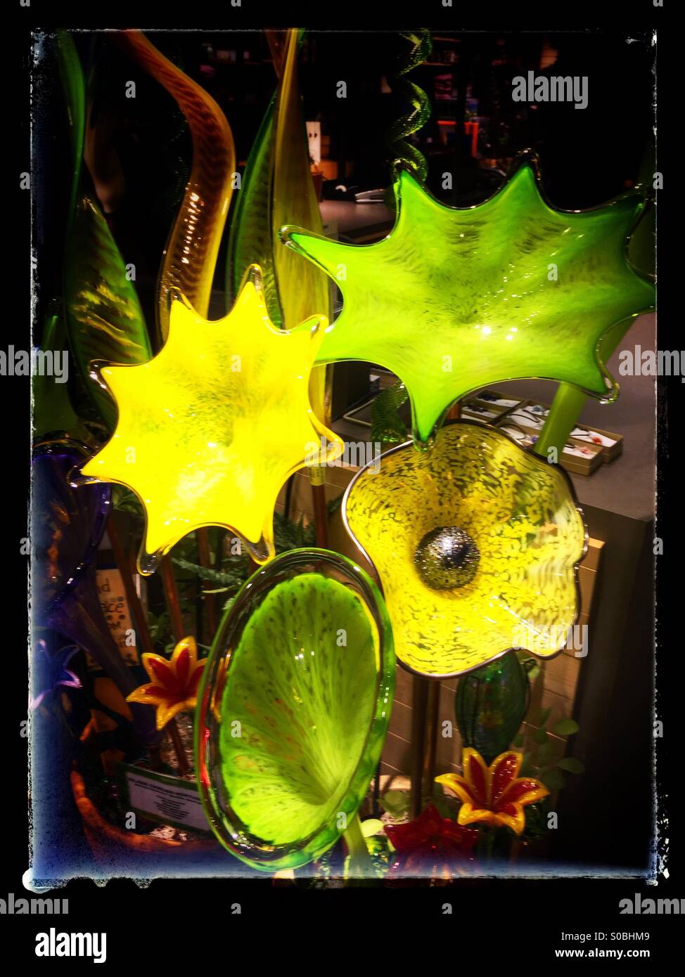 Glass blown artwork Stock Photo Alamy
