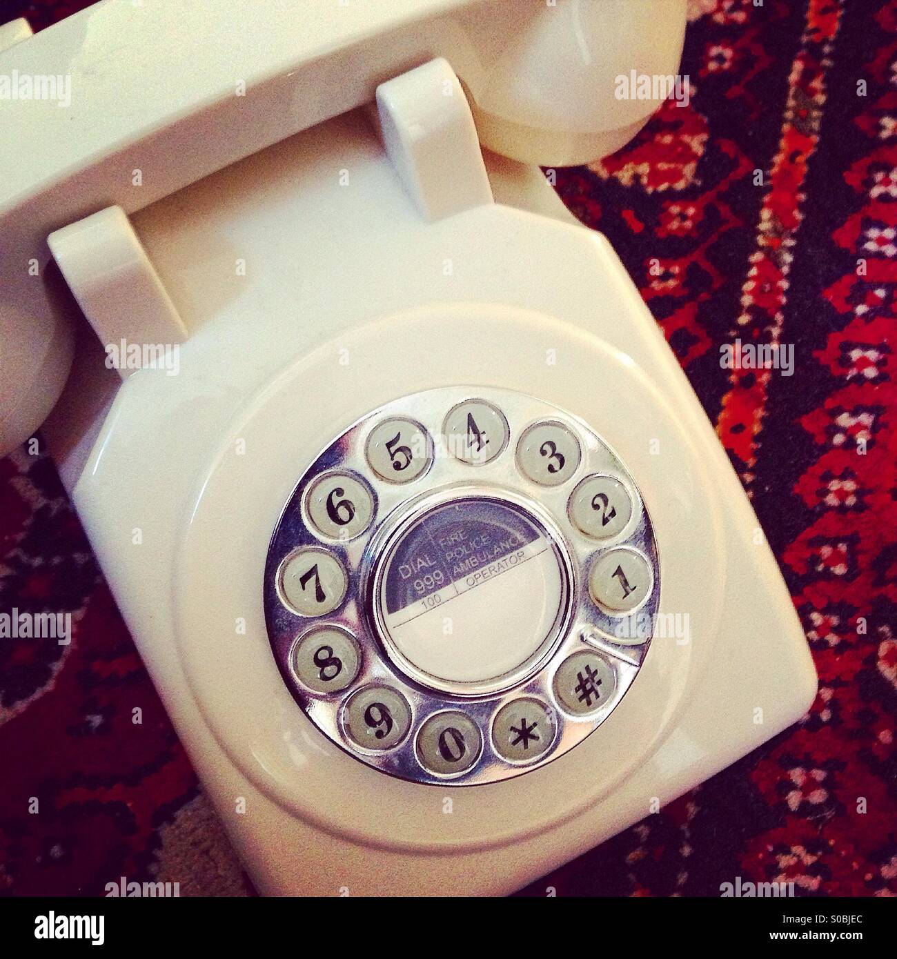 Vintage style Telephone Stock Photo Alamy