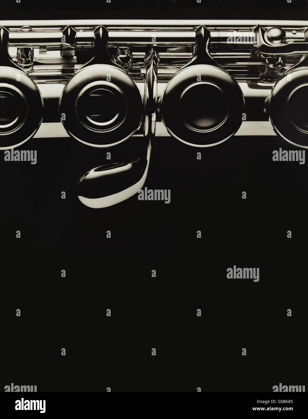 Black and White Flute detail Stock Photo Alamy