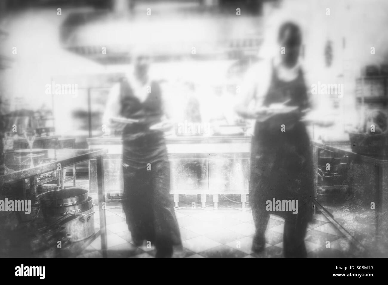 Waiters - Smartphone Captured Stock Image