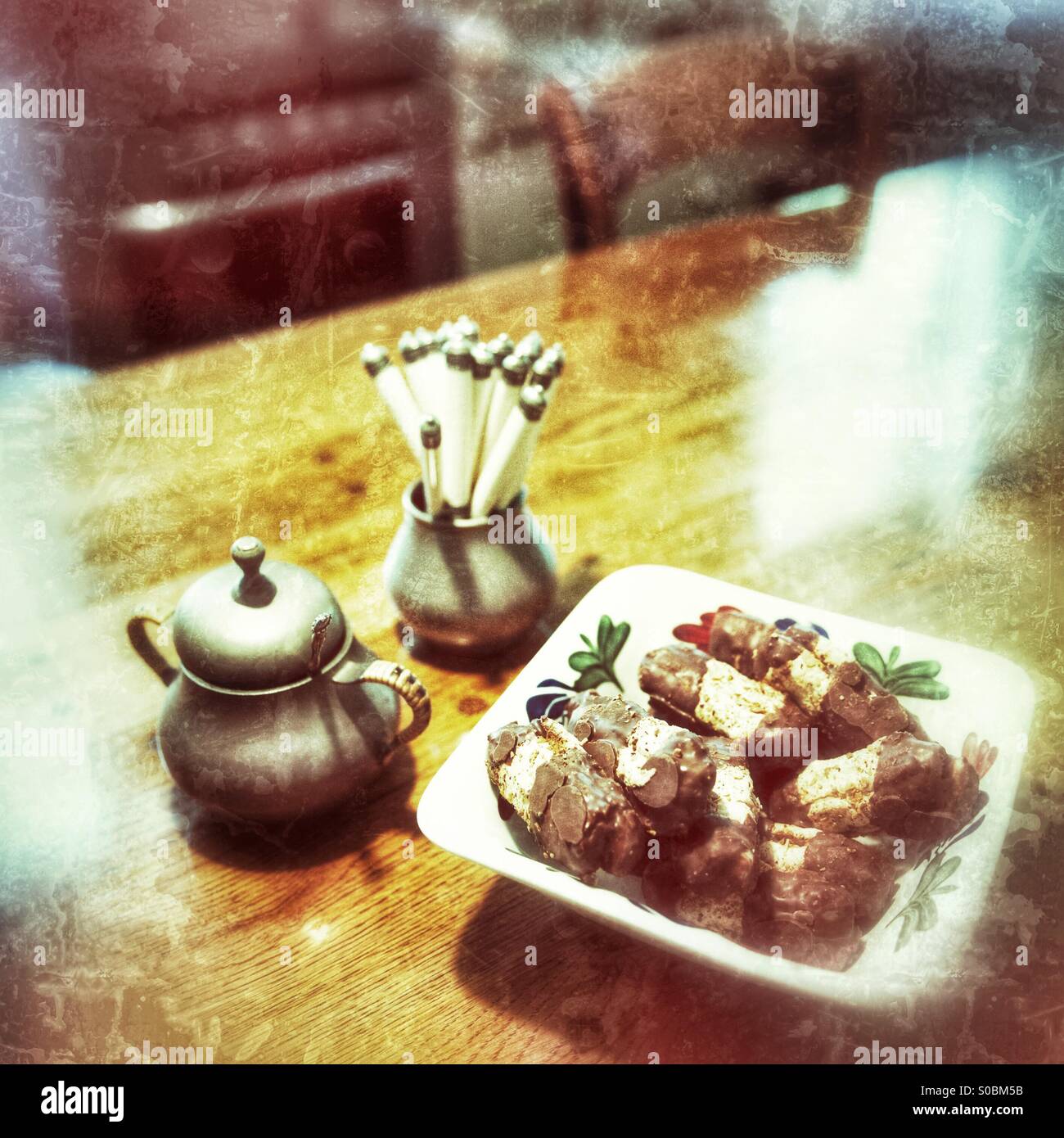 Sweets for tea time - Smartphone Captured Stock Image