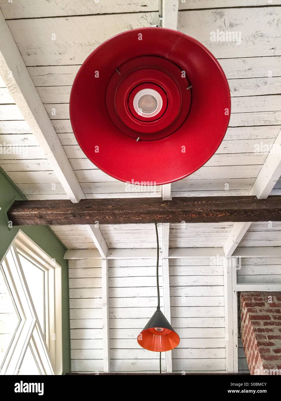 Two lights - Smartphone Captured Stock Image