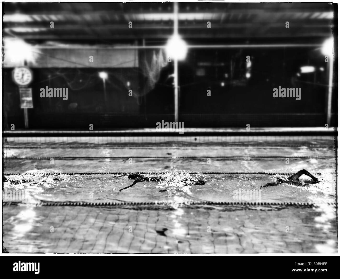 Swimming Black and White Stock Photos & Images - Alamy