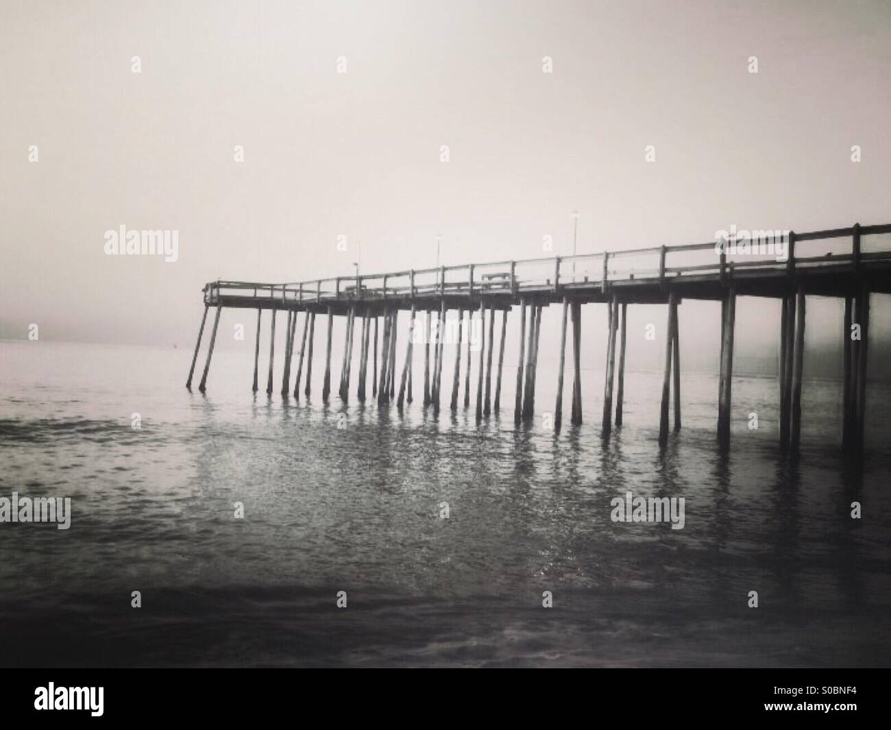 Lonely Pier Stock Photo