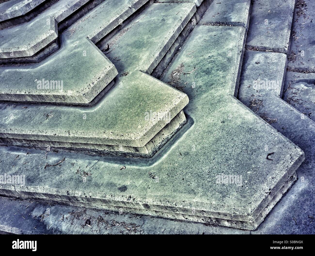 Abstract image of concrete steps. - Smartphone Captured Stock Image