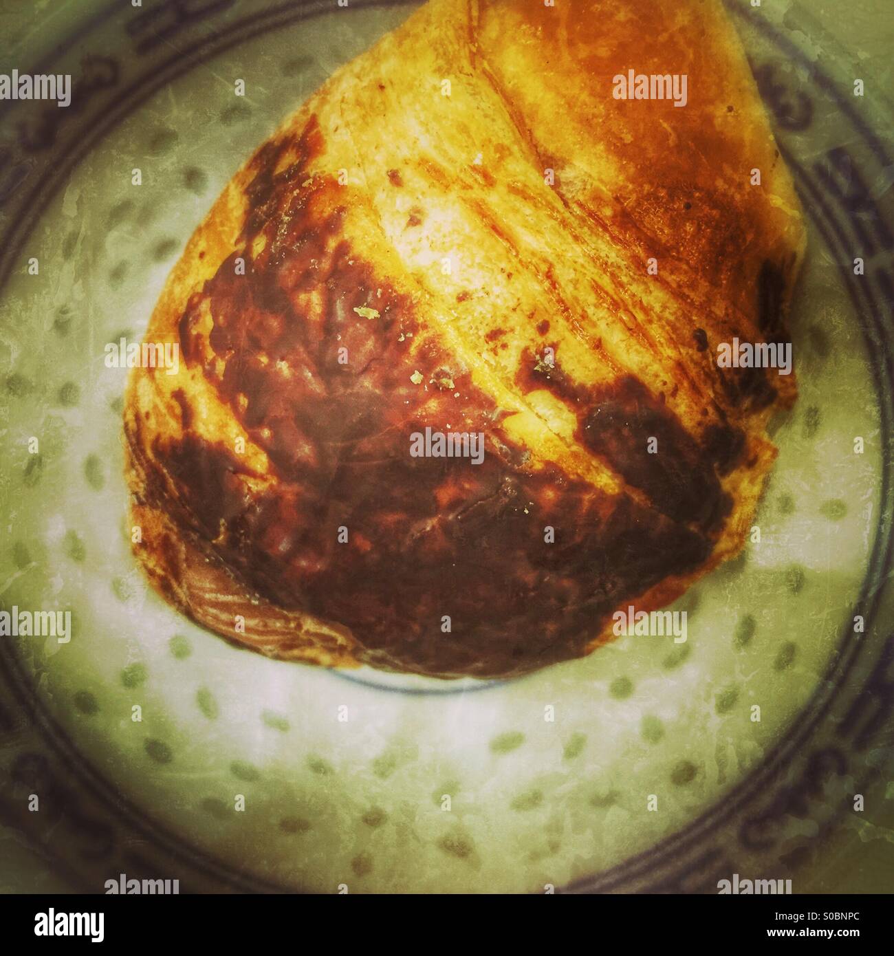 Chicolate croissant - Smartphone Captured Stock Image