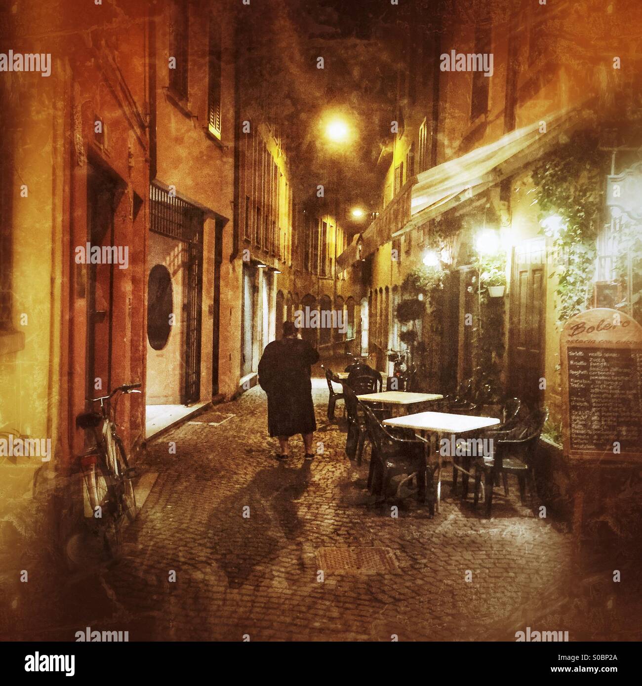 Woman in the street calling - Smartphone Captured Stock Image