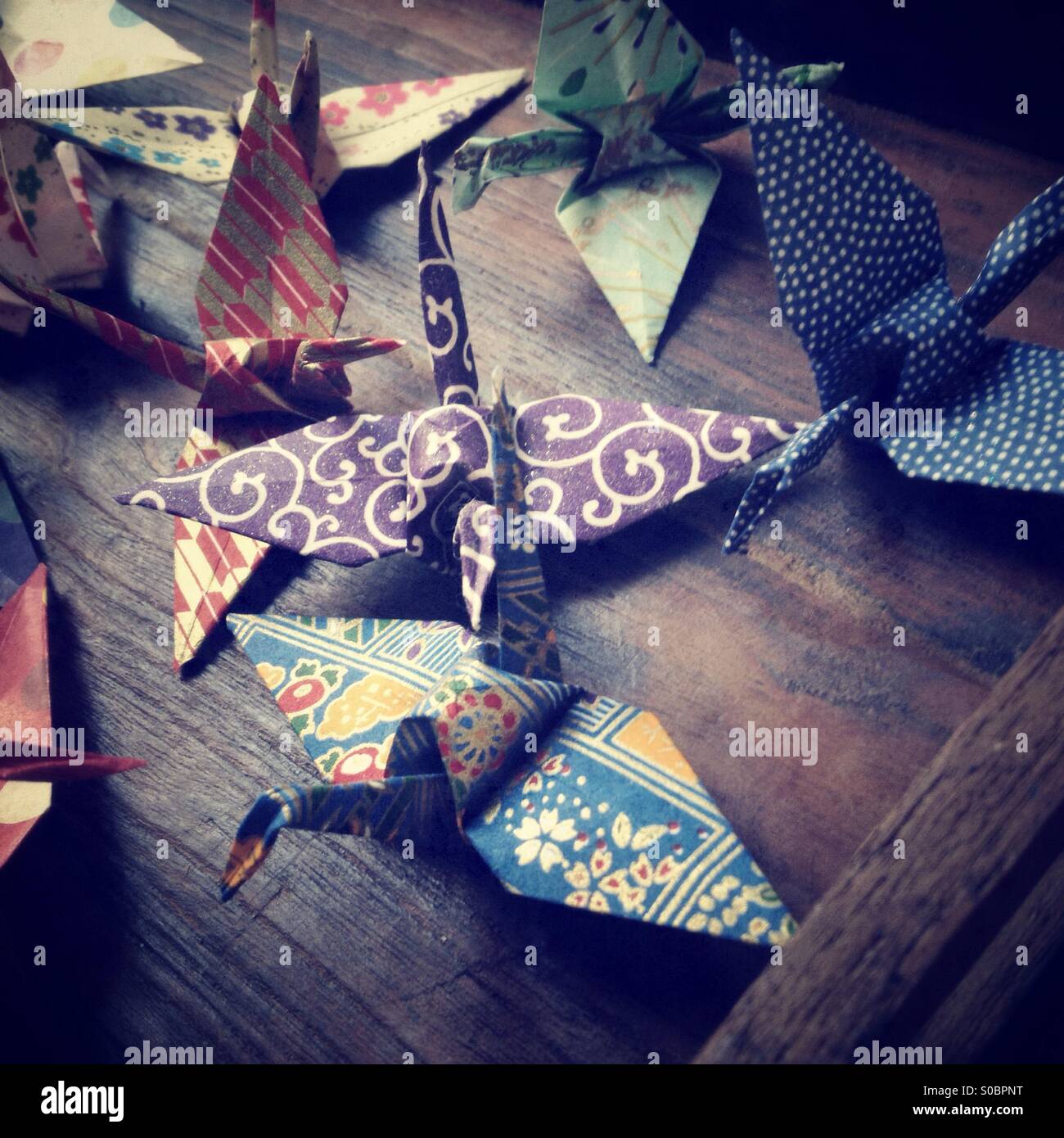 Origami Japanese paper crane Stock Photo Alamy