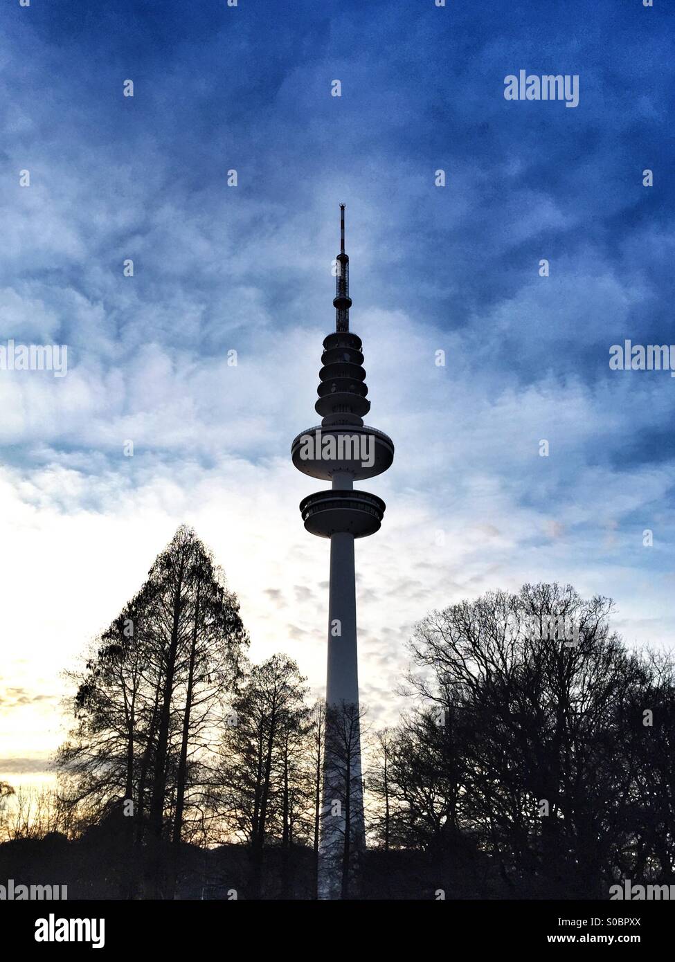 radio-tower-hamburg-stock-photo-alamy