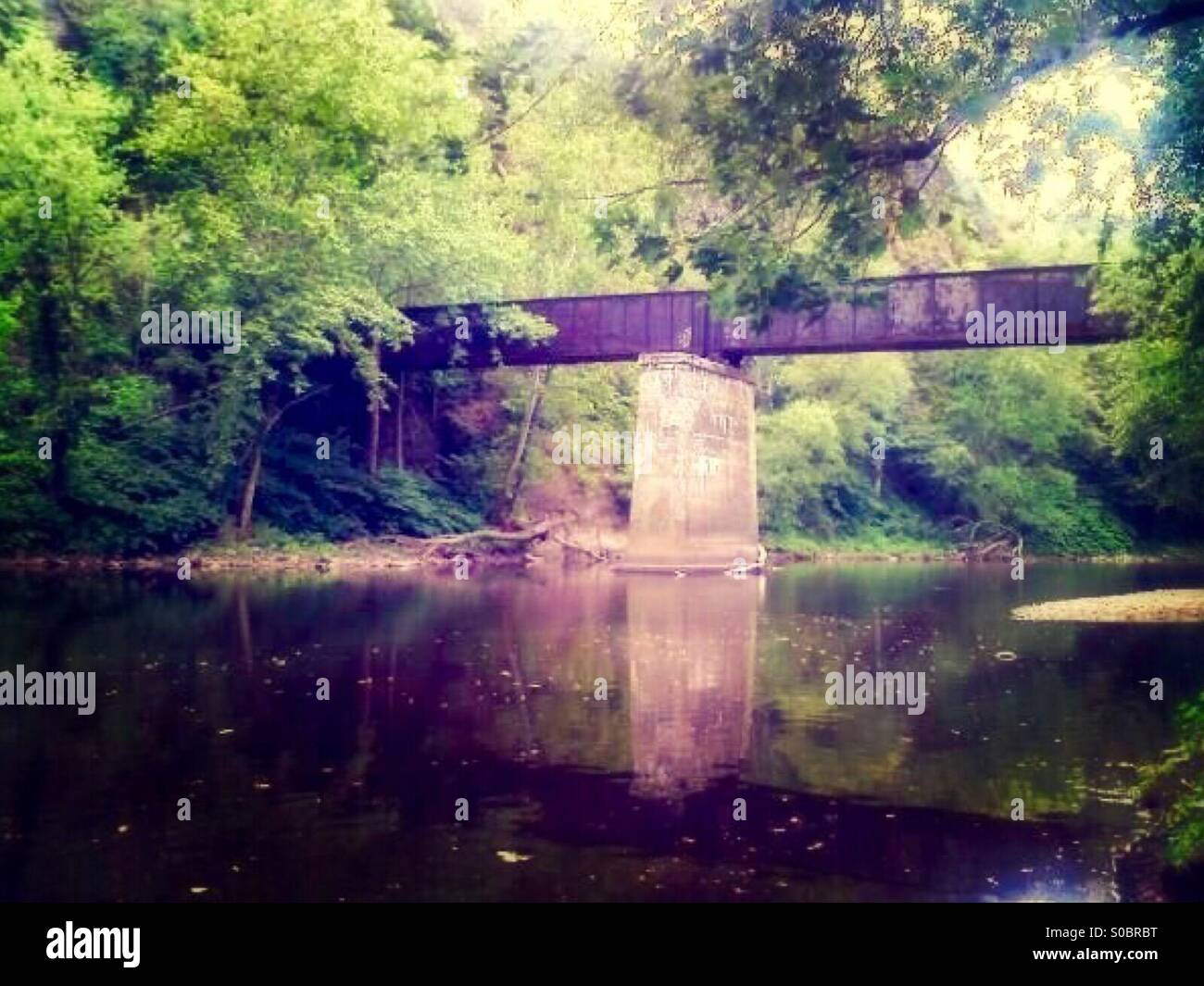 Canal Bridge Stock Photo