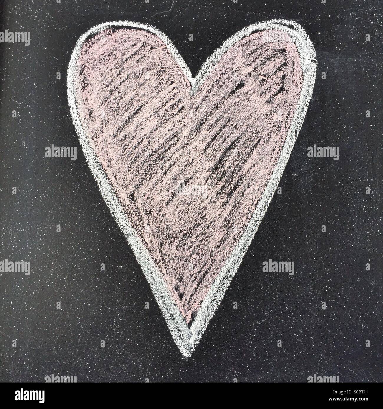 chalk on a chalkboard