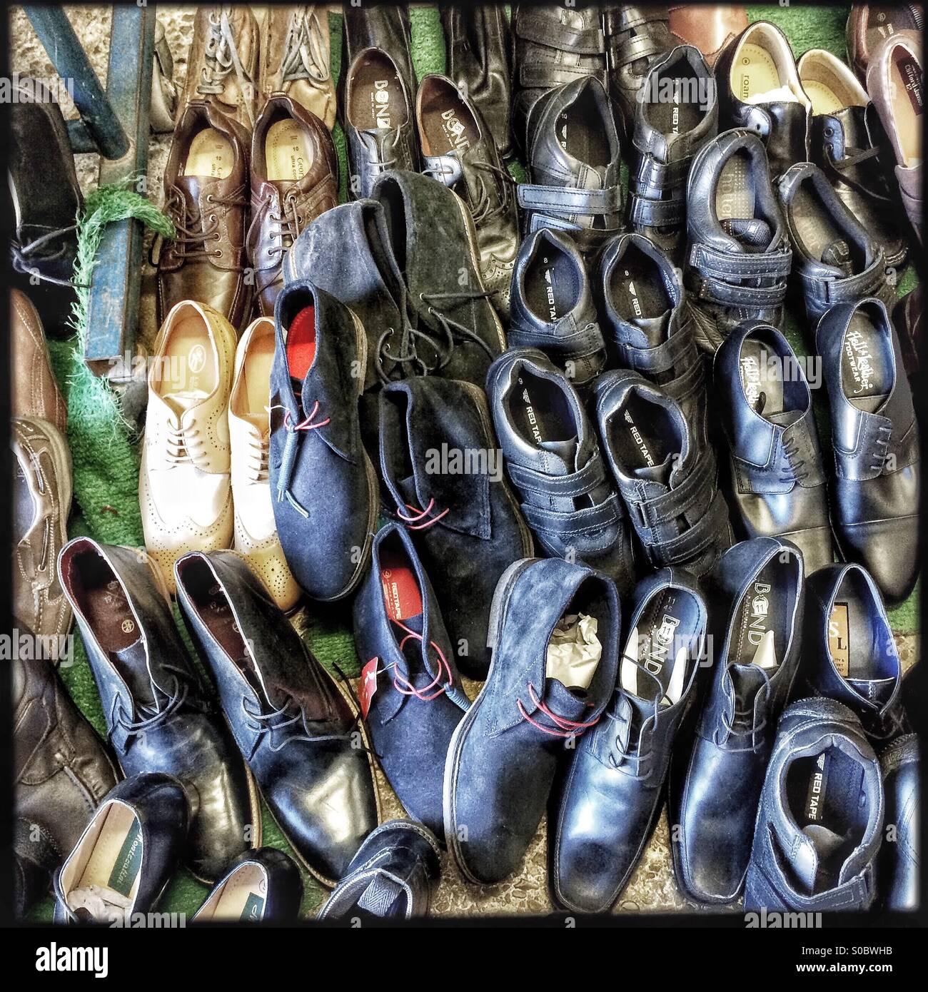 Second Hand Shoes Stock Photo
