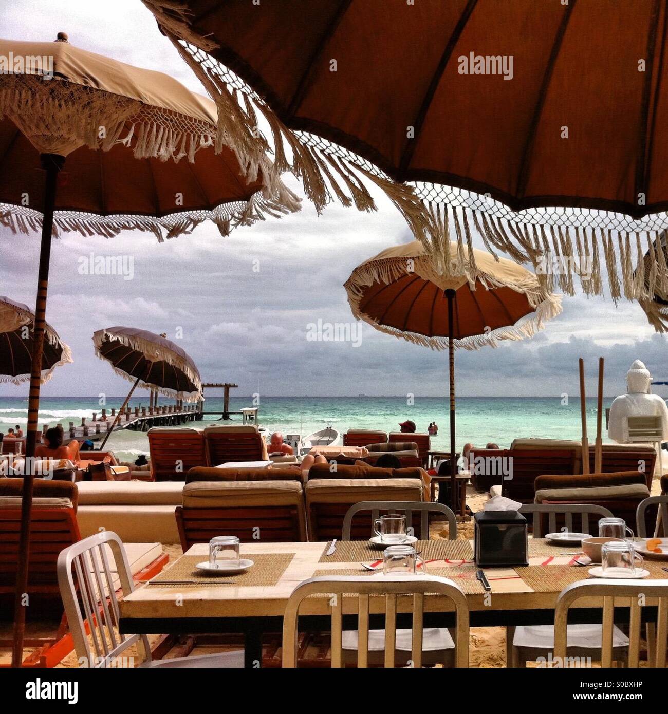 Indigo Beach Club, Playa Del Carmen, Mexico Stock Photo Alamy