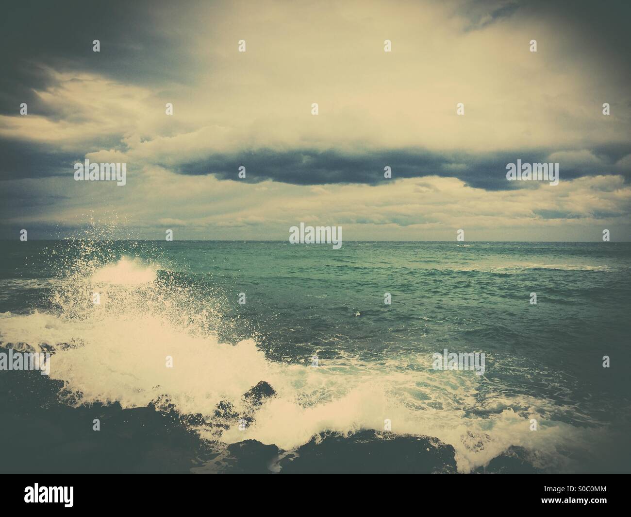 Sea, Cilento, Italy - Smartphone Captured Stock Image