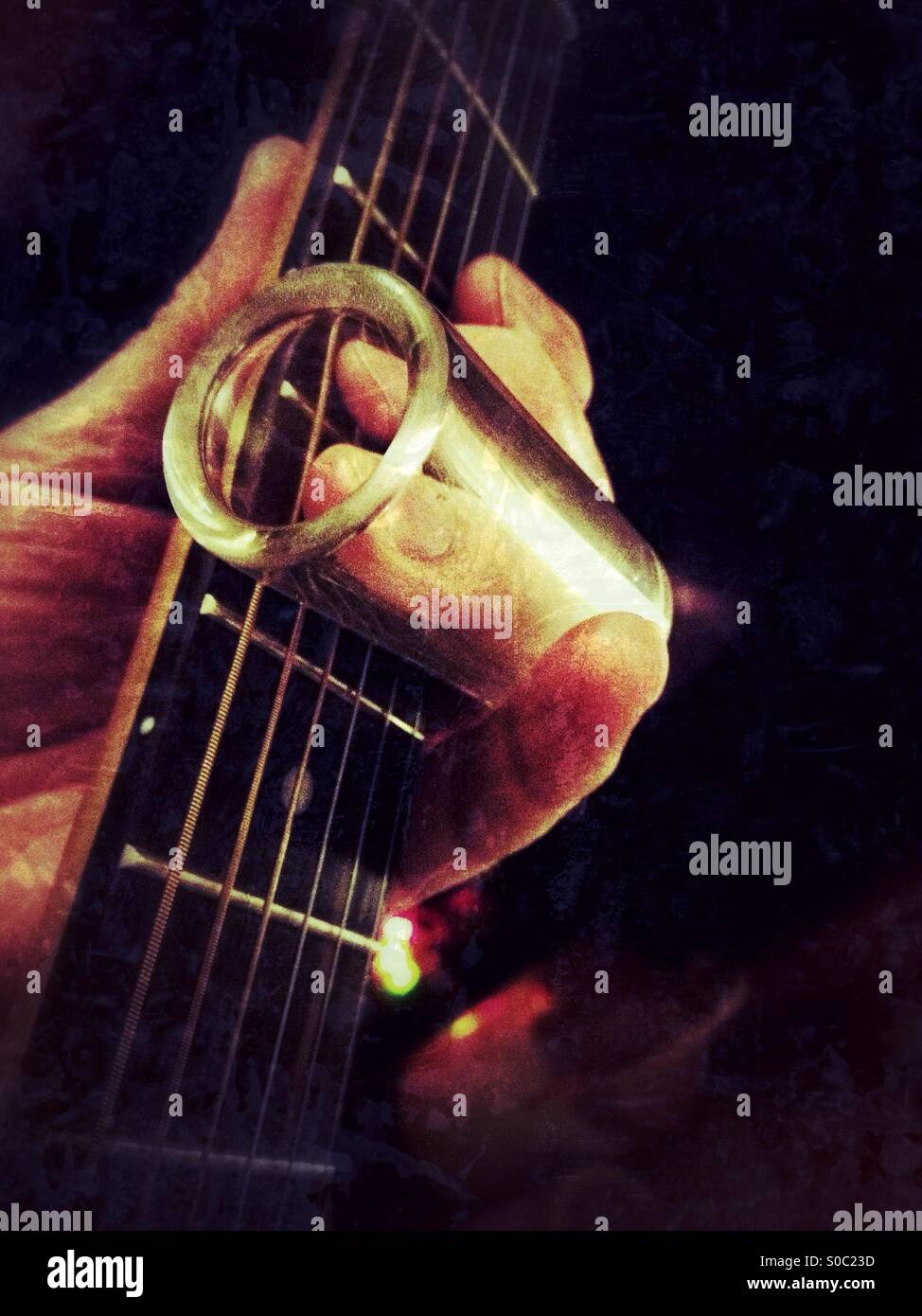 Blues slide guitar hi-res stock photography and images - Alamy