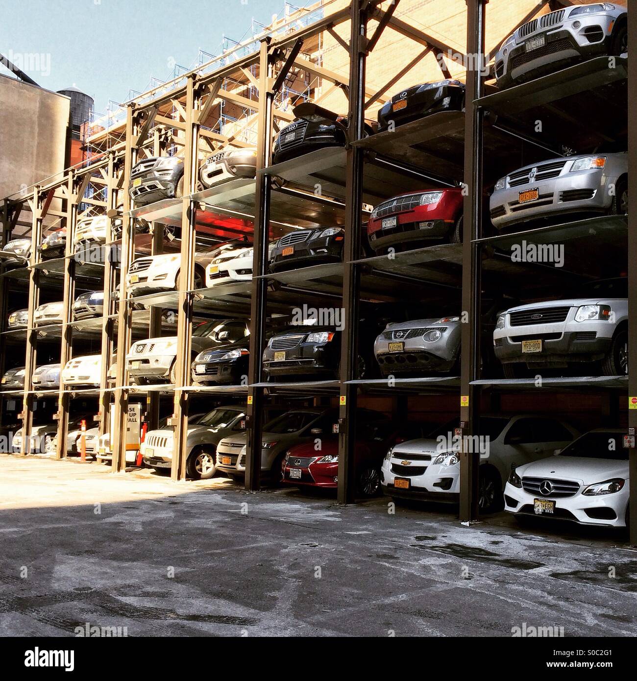 Parking Garage at Tribeca New York Stock Photo Alamy