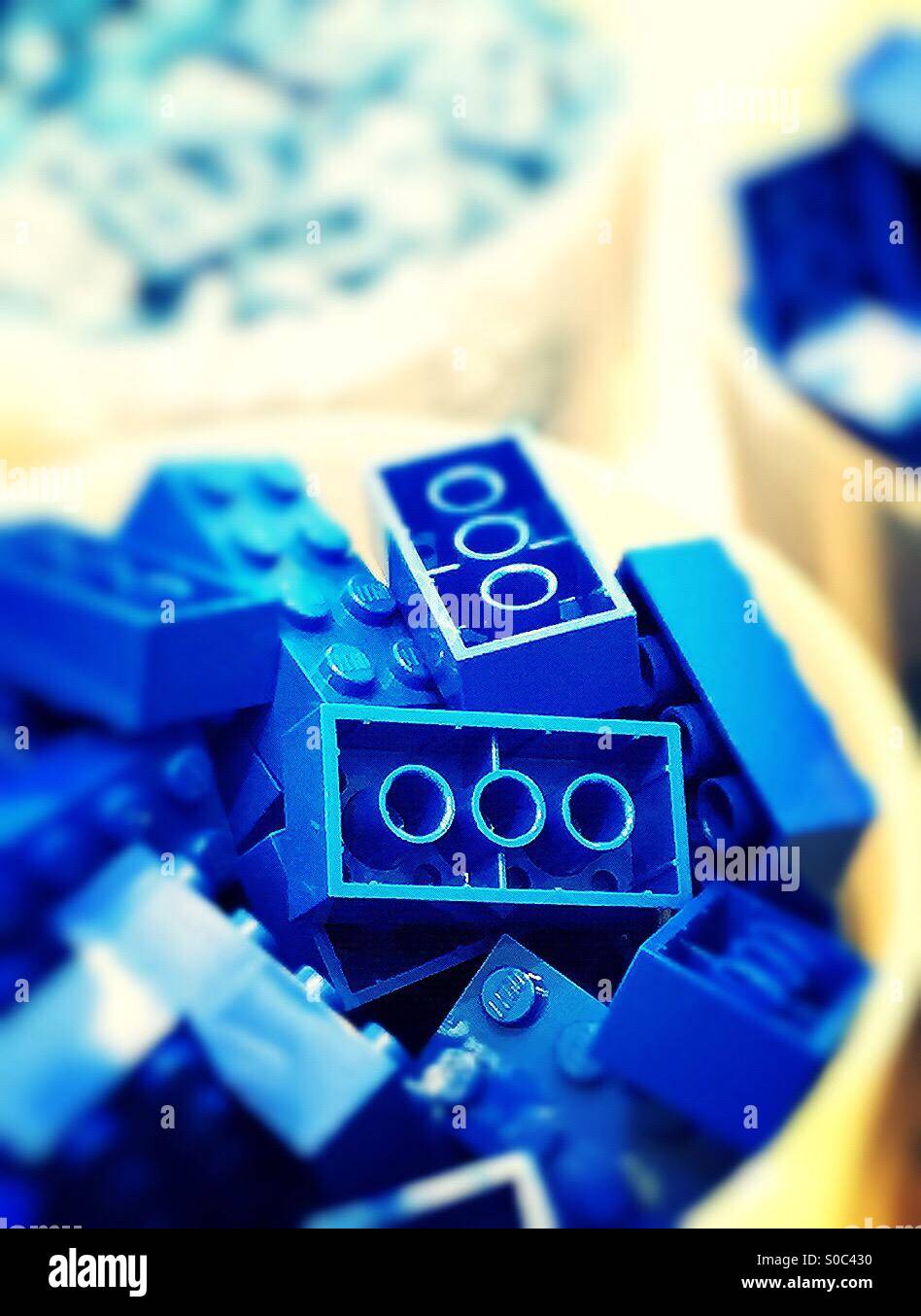 Blue lego bricks hi-res stock photography and images - Alamy