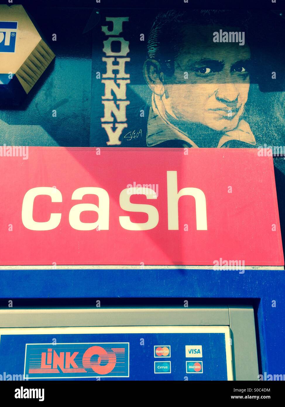 Johnny Cash machine - Smartphone Captured Stock Image
