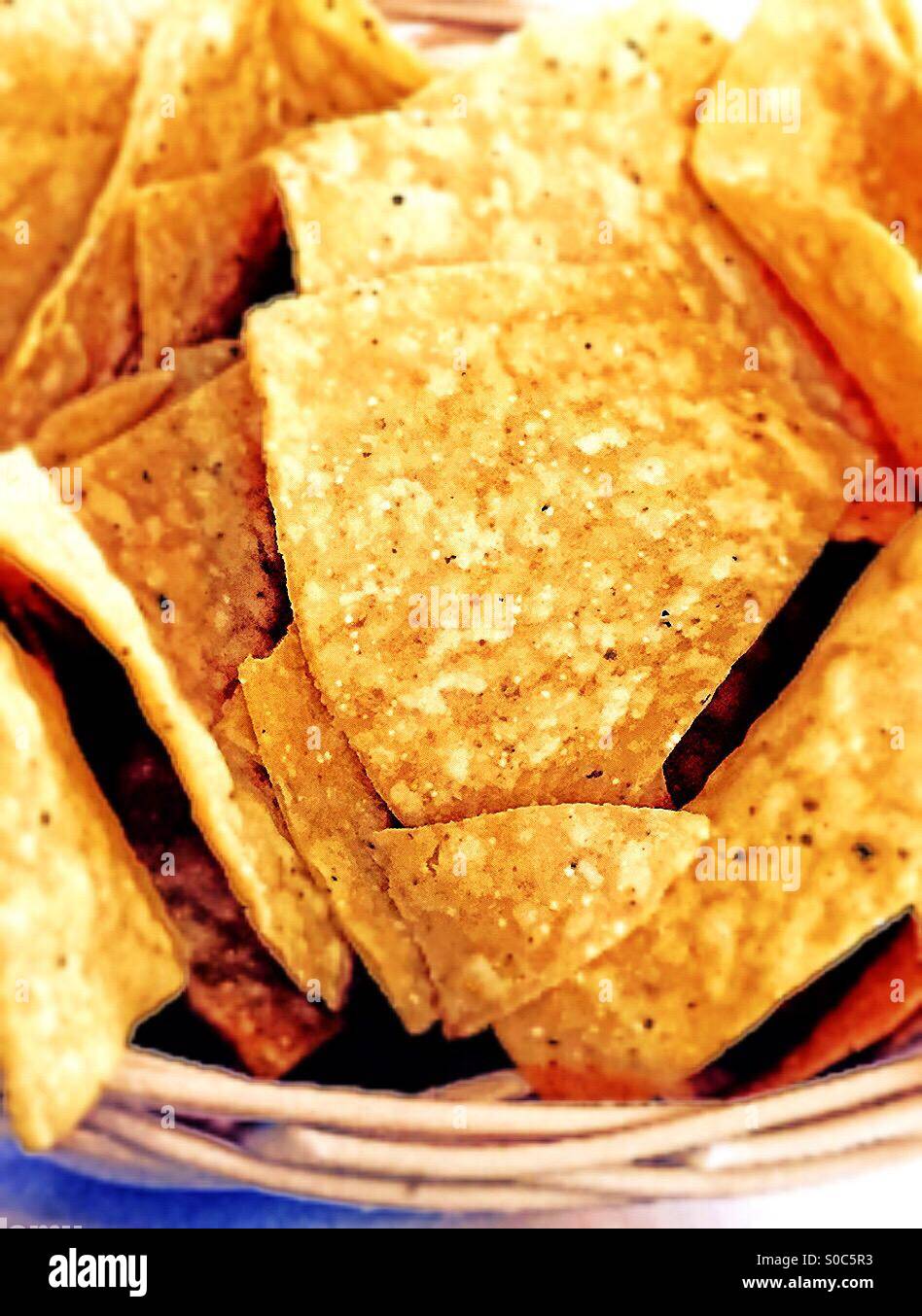 Tortilla chips - Smartphone Captured Stock Image