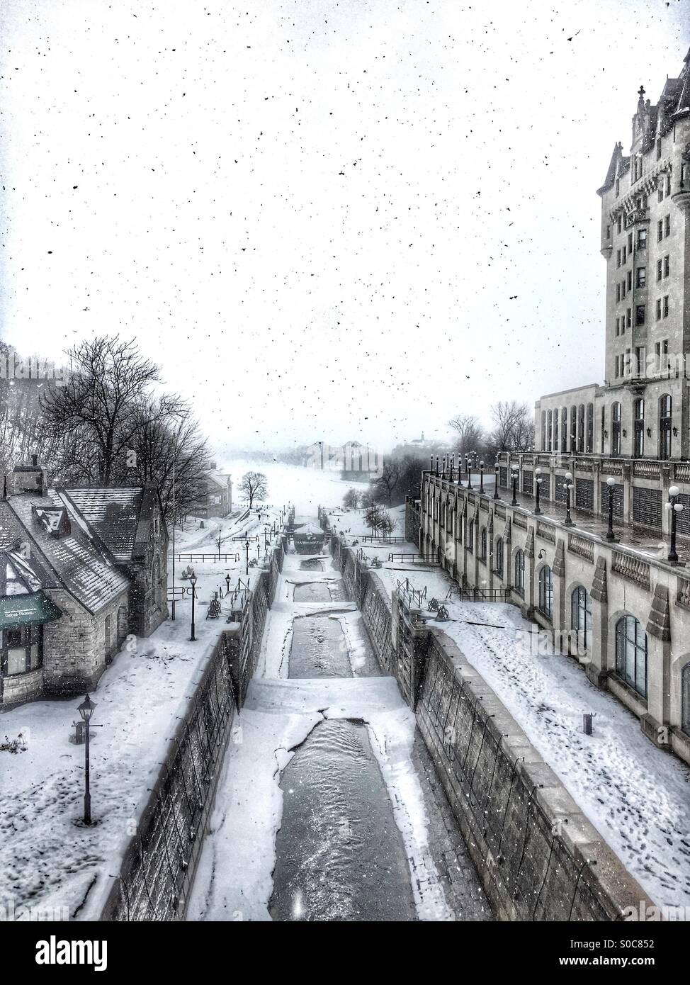 Rideau Canal, Ottawa, ON, Canada - Smartphone Captured Stock Image